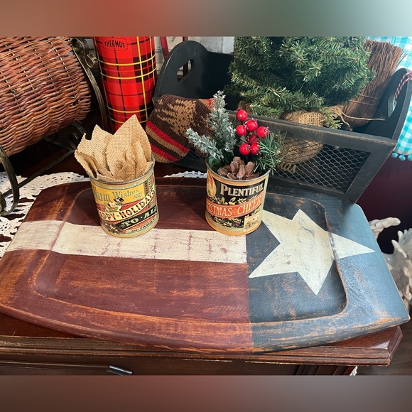 Other - SOLD Painted Teak Cutting Board